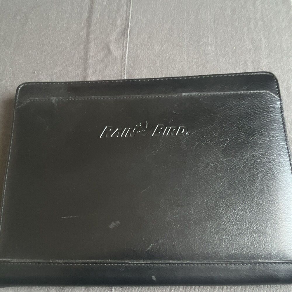 Leeds Black Document Sleeve Portfolio with Zipper Closure